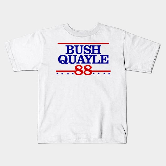 Bush Quayle 88 Kids T-Shirt by Tee Arcade